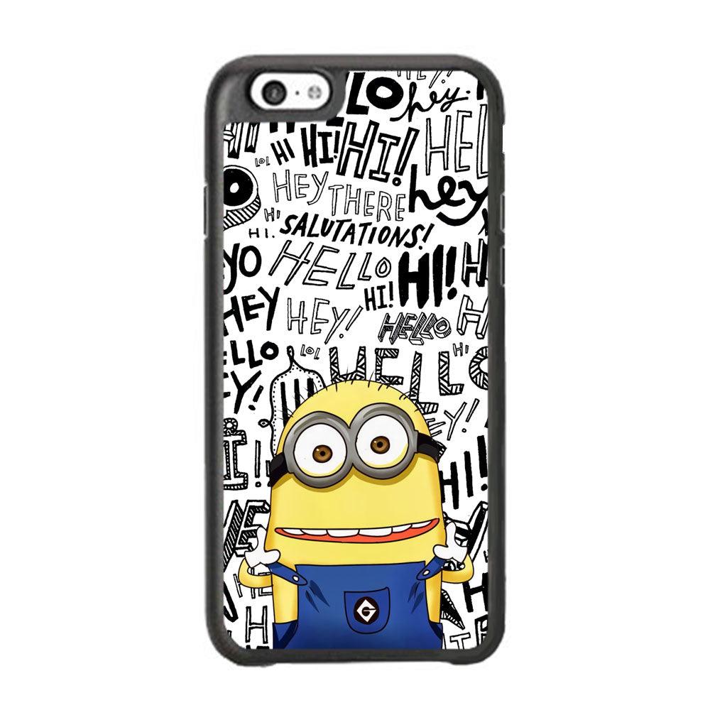Minions Hail Word iPhone 6 Plus | 6s Plus Case-Rubber Black (2D Case)-Oxvistore