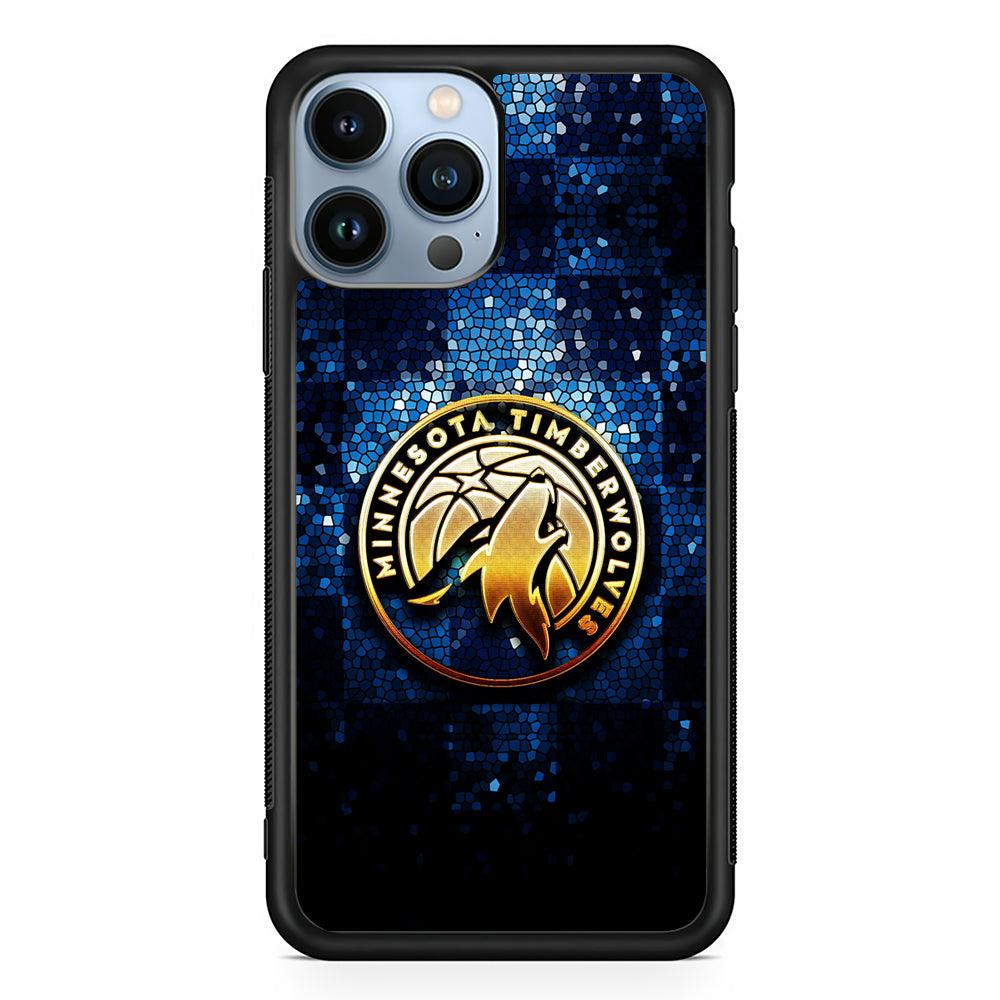 Minnesota Timberwolves Gold 2D Rubber Phone Case-Black-Oxvistore