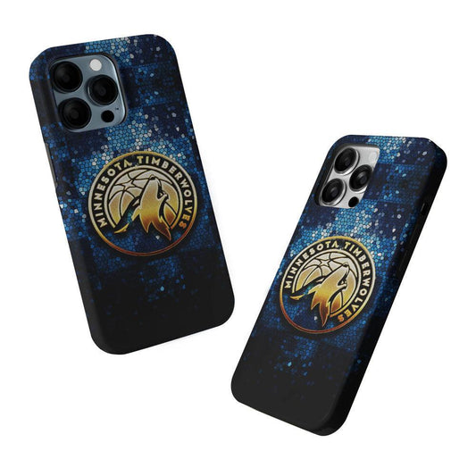 Minnesota Timberwolves Gold 2 in 1 Tough Phone Case-Oxvistore