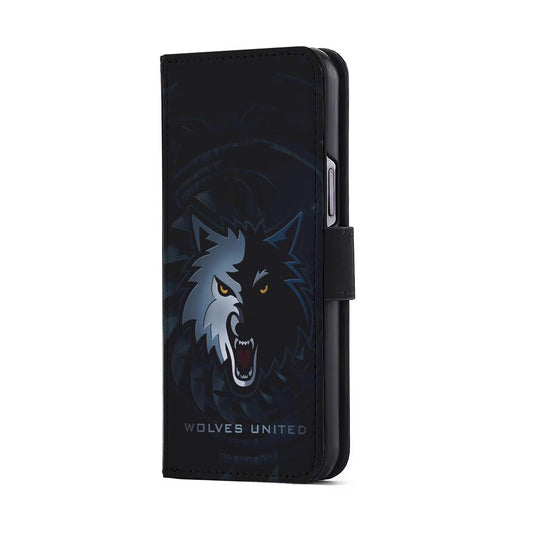 Minnesota Timberwolves Logo Flip Wallet Phone Case-Oxvistore