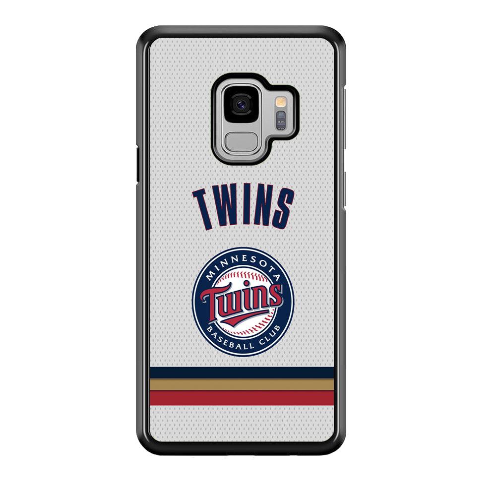 Minnesota Twins Arrange The Movement Samsung Galaxy S9 Case-Rubber Black (2D Case)-Oxvistore