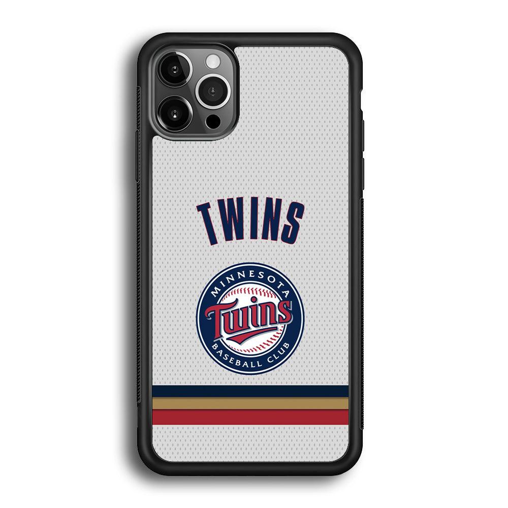 Minnesota Twins Arrange The Movement iPhone 12 Pro Max Case-Rubber Black (2D Case)-Oxvistore