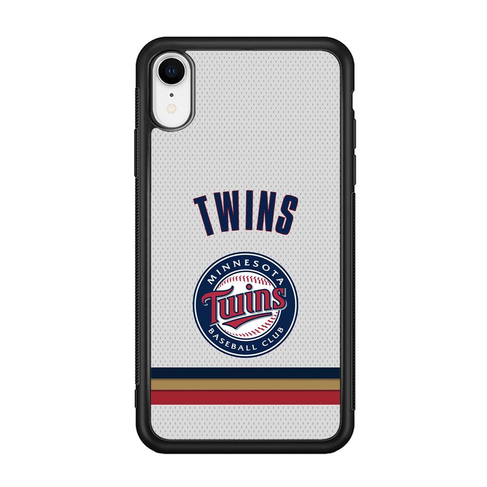 Minnesota Twins Arrange The Movement iPhone XR Case-Rubber Black (2D Case)-Oxvistore