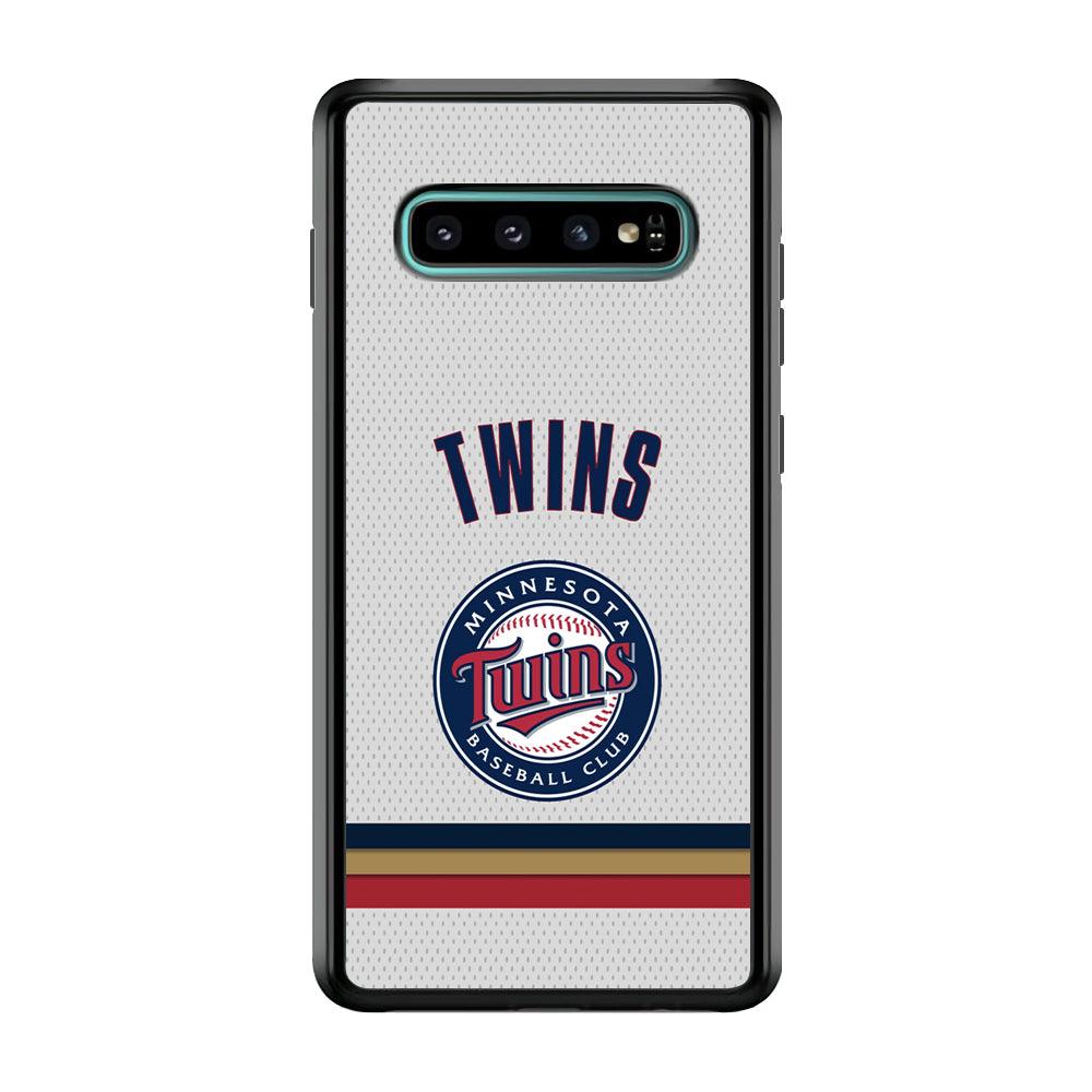 Minnesota Twins Arrange The Movement Samsung Galaxy S10 Case-Rubber Black (2D Case)-Oxvistore