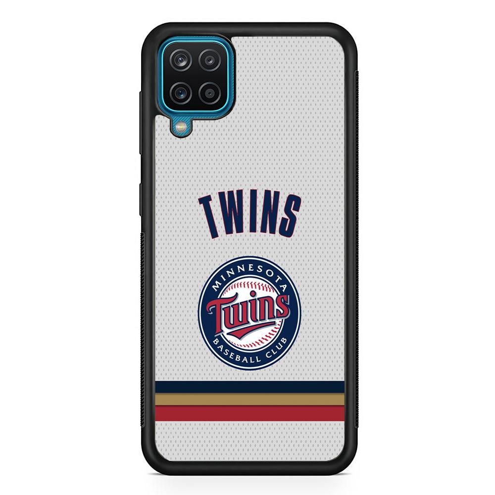 Minnesota Twins Arrange The Movement Samsung Galaxy A12 Case-Rubber Black (2D Case)-Oxvistore