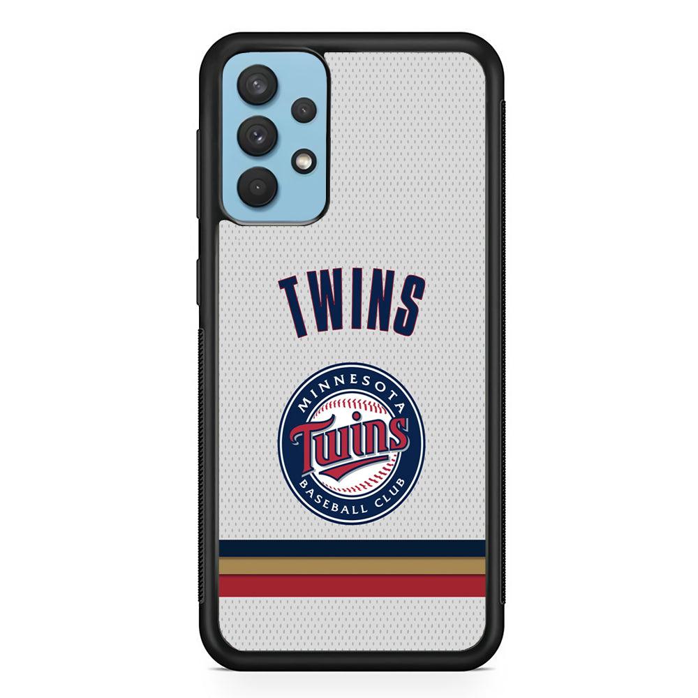 Minnesota Twins Arrange The Movement Samsung Galaxy A32 Case-Rubber Black (2D Case)-Oxvistore