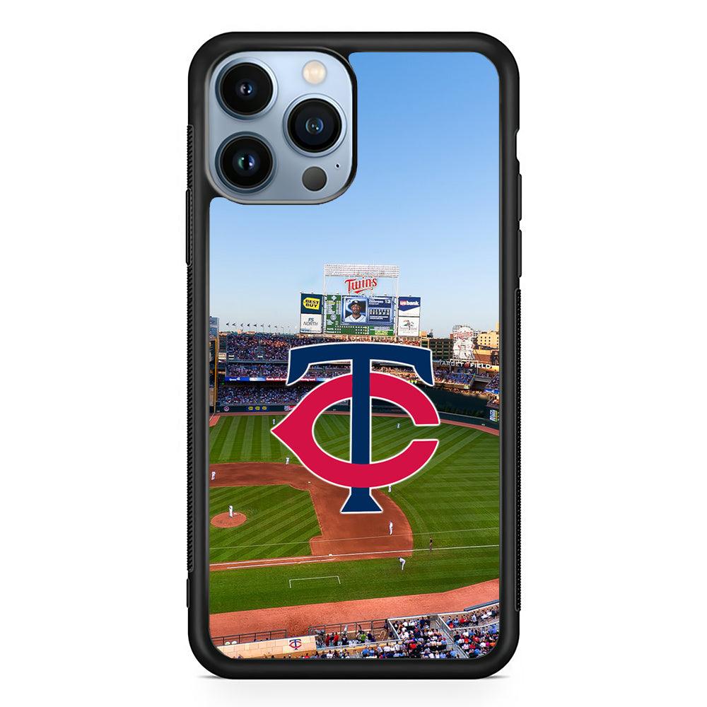 Minnesota Twins Stadium 2D Rubber Phone Case-Black-Oxvistore