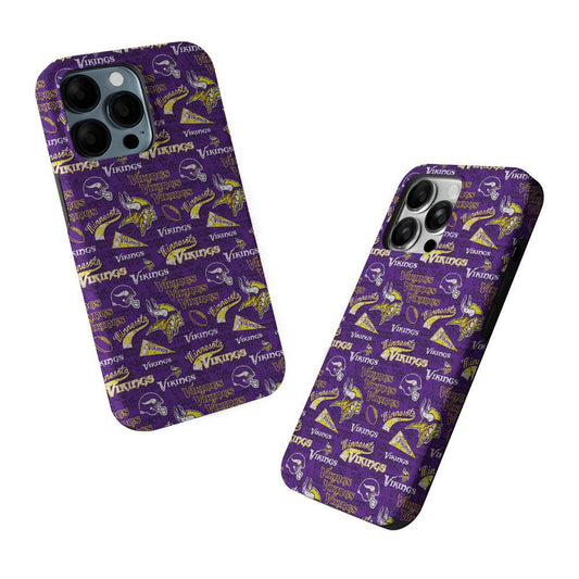 Minnesota Vikings Patterns 2 in 1 Tough Phone Case-Oxvistore