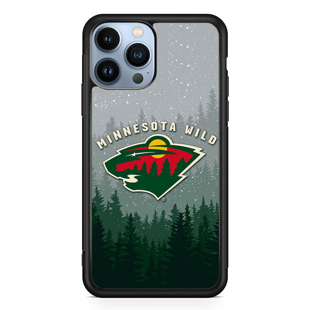 Minnesota Wild Logo 2D Rubber Phone Case-Black-Oxvistore
