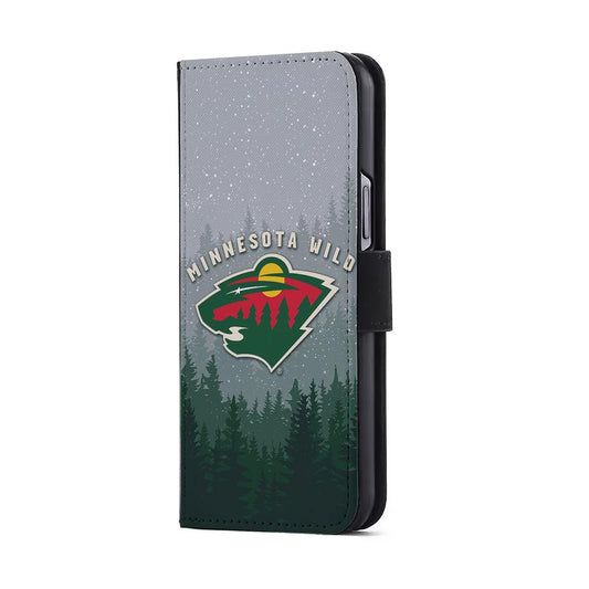 Minnesota Wild Logo Flip Wallet Phone Case-Oxvistore