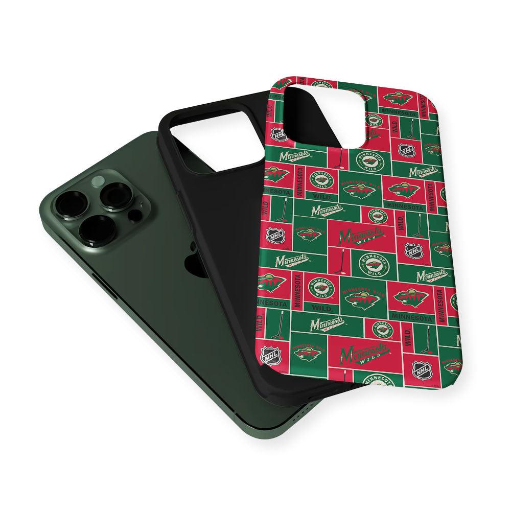 Minnesota Wild Pattern 2 in 1 Tough Phone Case-Oxvistore