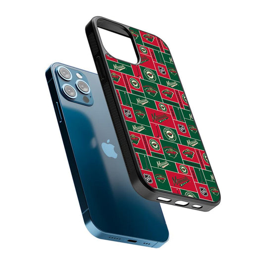 Minnesota Wild Pattern 2D Rubber Phone Case-Oxvistore