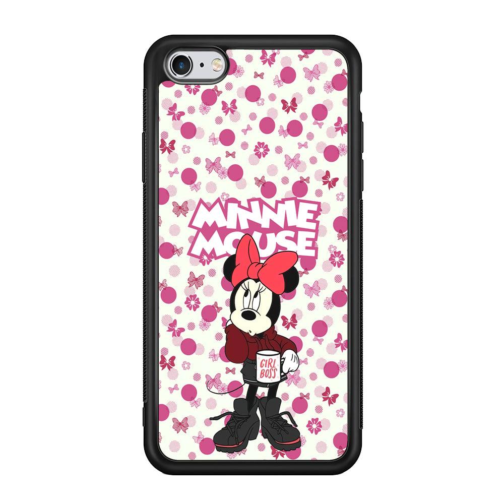 Minnie Mouse is Girl Boss iPhone 6 Plus | 6s Plus Case-Rubber Black (2D Case)-Oxvistore