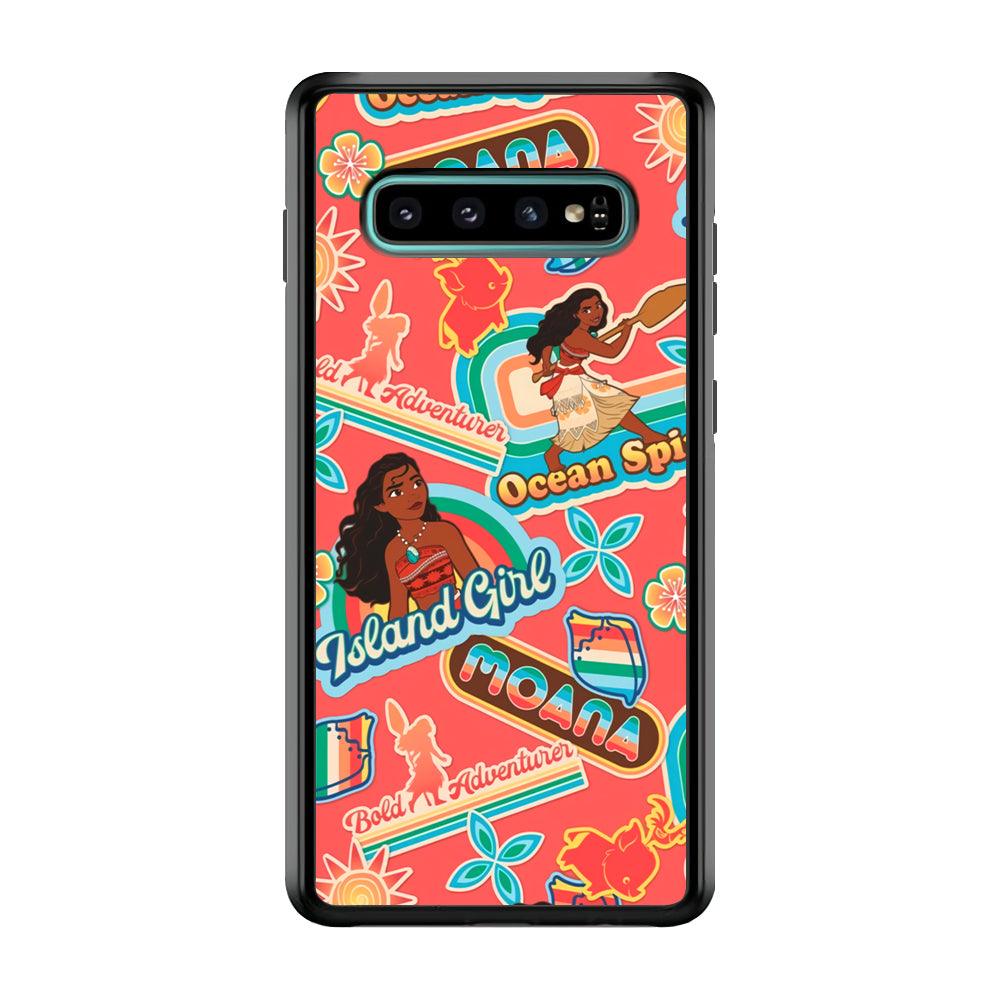 Moana The Spirit of Ocean Samsung Galaxy S10 Case-Rubber Black (2D Case)-Oxvistore