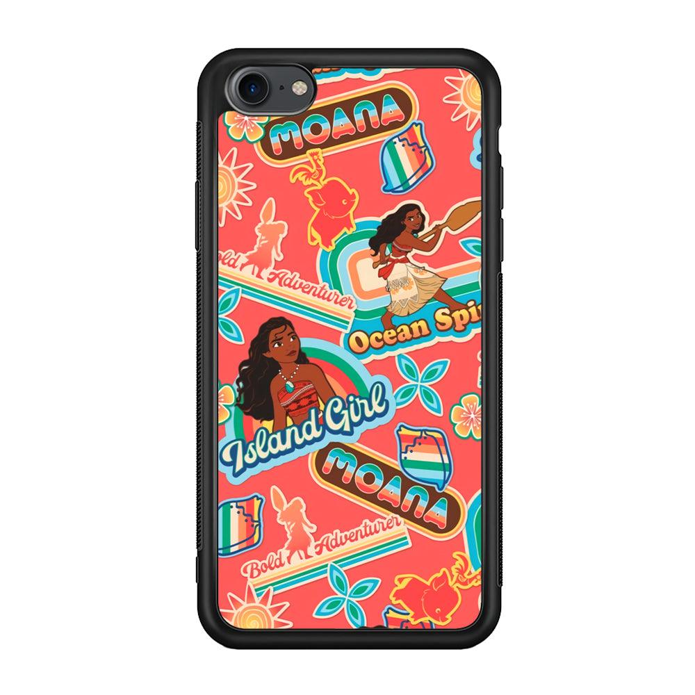 Moana The Spirit of Ocean iPhone 8 Case-Rubber Black (2D Case)-Oxvistore