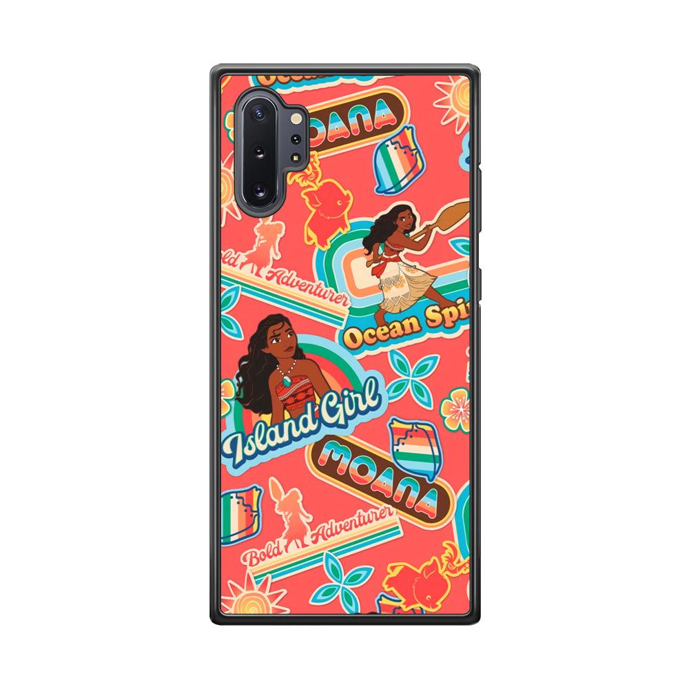 Moana The Spirit of Ocean Samsung Galaxy Note 10 Plus Case-Rubber Black (2D Case)-Oxvistore