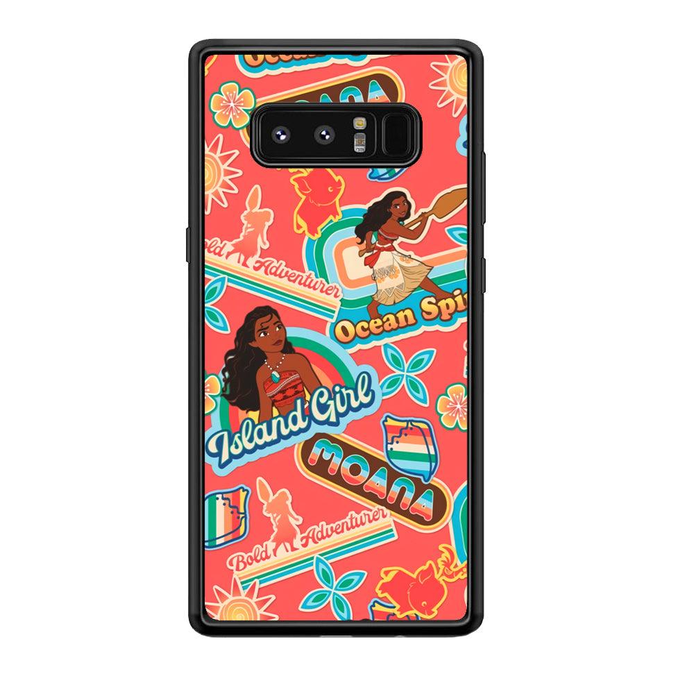 Moana The Spirit of Ocean Samsung Galaxy Note 8 Case-Rubber Black (2D Case)-Oxvistore