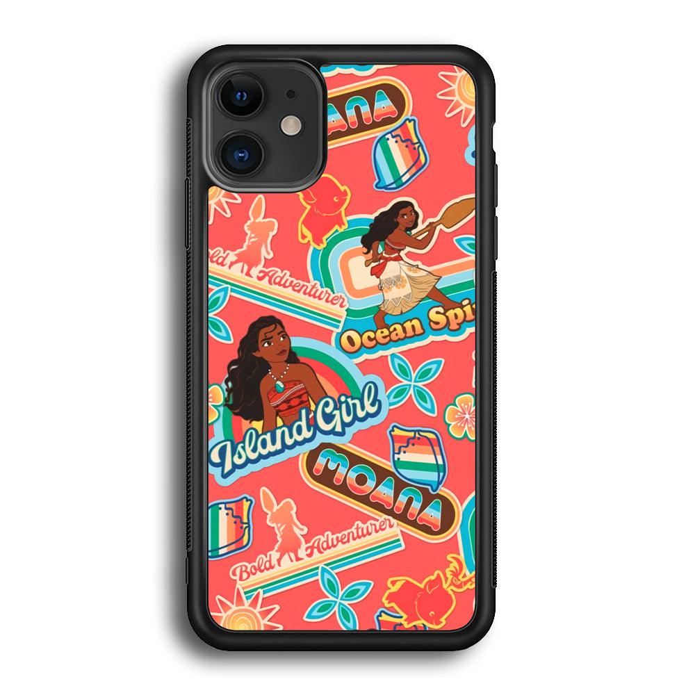 Moana The Spirit of Ocean iPhone 12 Case-Rubber Black (2D Case)-Oxvistore