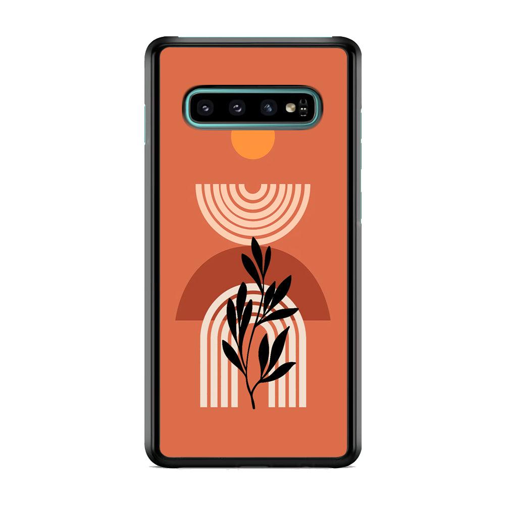 Modern Shapes Pillar Field Samsung Galaxy S10 Plus Case-Rubber Black (2D Case)-Oxvistore