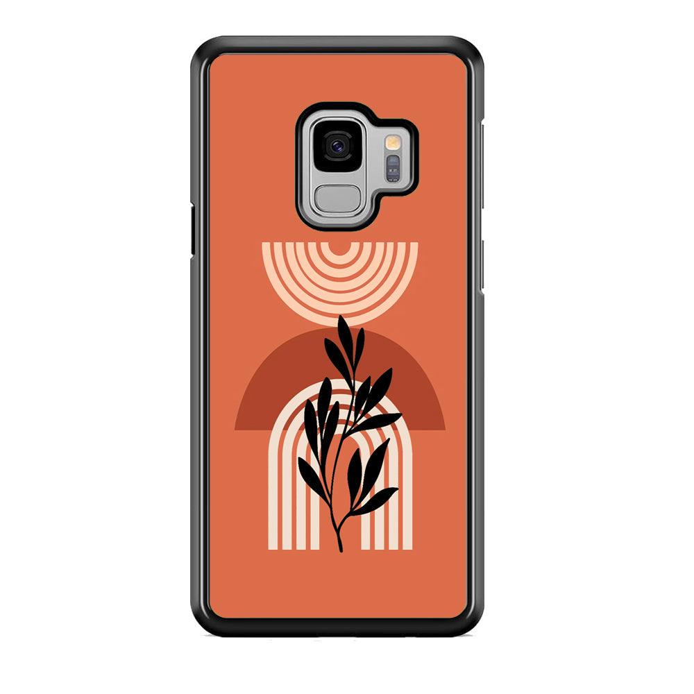 Modern Shapes Pillar Field Samsung Galaxy S9 Case-Rubber Black (2D Case)-Oxvistore