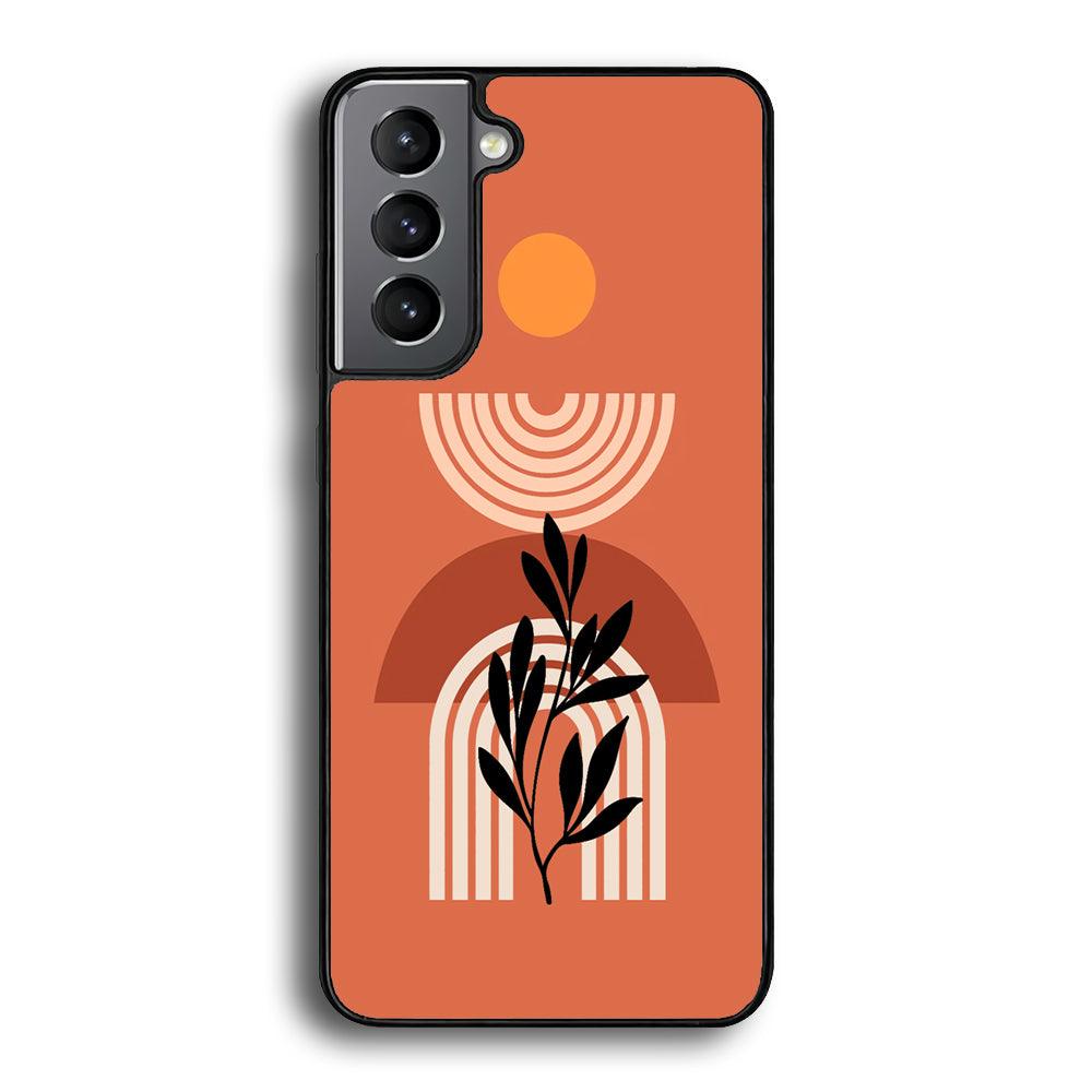 Modern Shapes Pillar Field Samsung Galaxy S22 Case-Rubber Black (2D Case)-Oxvistore