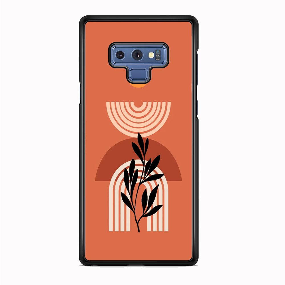 Modern Shapes Pillar Field Samsung Galaxy Note 9 Case-Rubber Black (2D Case)-Oxvistore