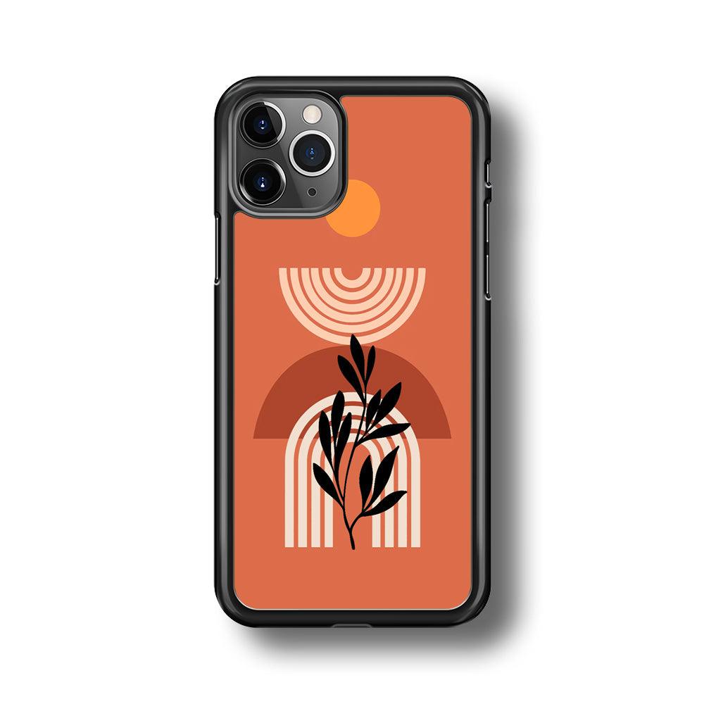 Modern Shapes Pillar Field iPhone 11 Pro Max Case-Rubber Black (2D Case)-Oxvistore