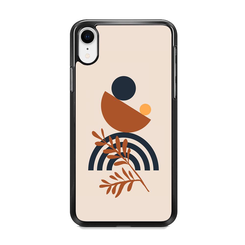 Modern Shapes The Balance of Nature iPhone XR Case-Rubber Black (2D Case)-Oxvistore