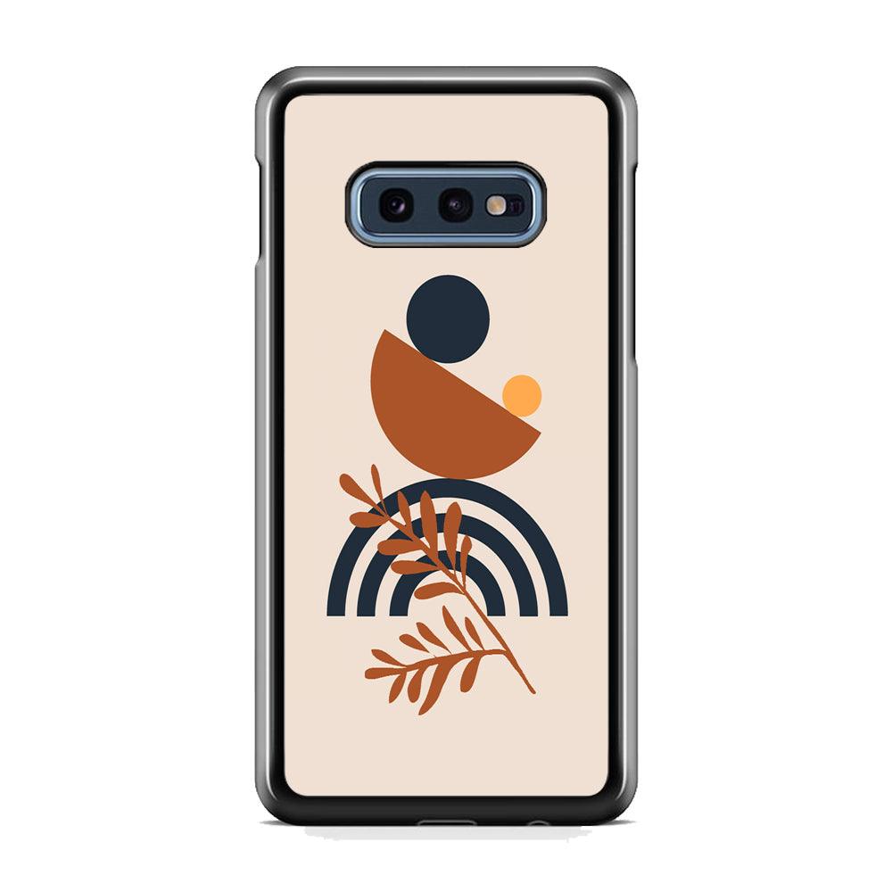 Modern Shapes The Balance of Nature Samsung Galaxy S10E Case-Rubber Black (2D Case)-Oxvistore