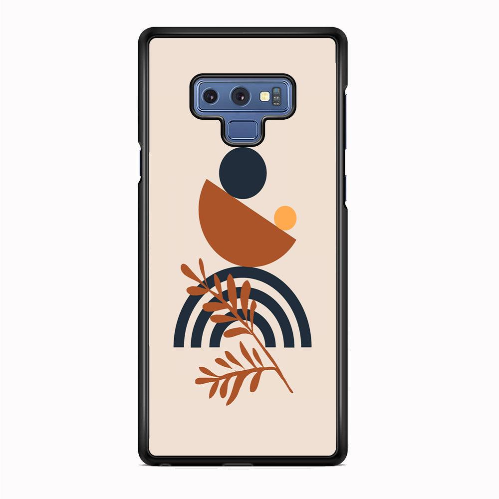 Modern Shapes The Balance of Nature Samsung Galaxy Note 9 Case-Rubber Black (2D Case)-Oxvistore