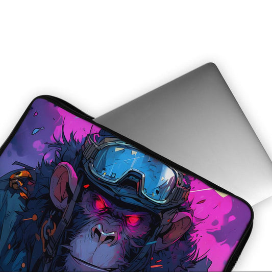 Monkey With Red Eyes Laptop Sleeve Protective Cover-Oxvistore