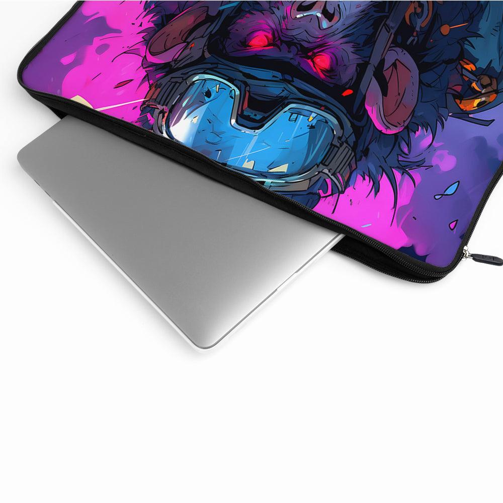 Monkey With Red Eyes Laptop Sleeve Protective Cover-Oxvistore