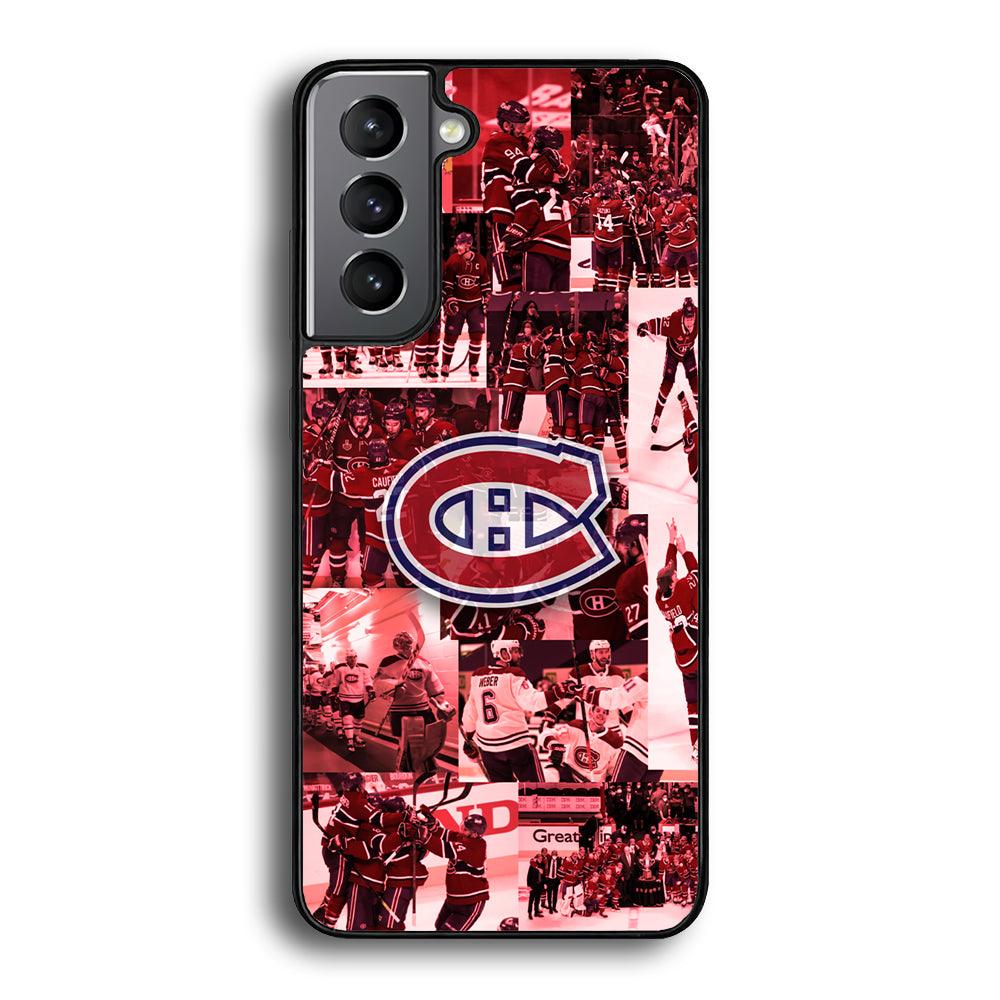 Montreal Canadiens Collage of Celebration Samsung Galaxy S21 Plus Case-Rubber Black (2D Case)-Oxvistore