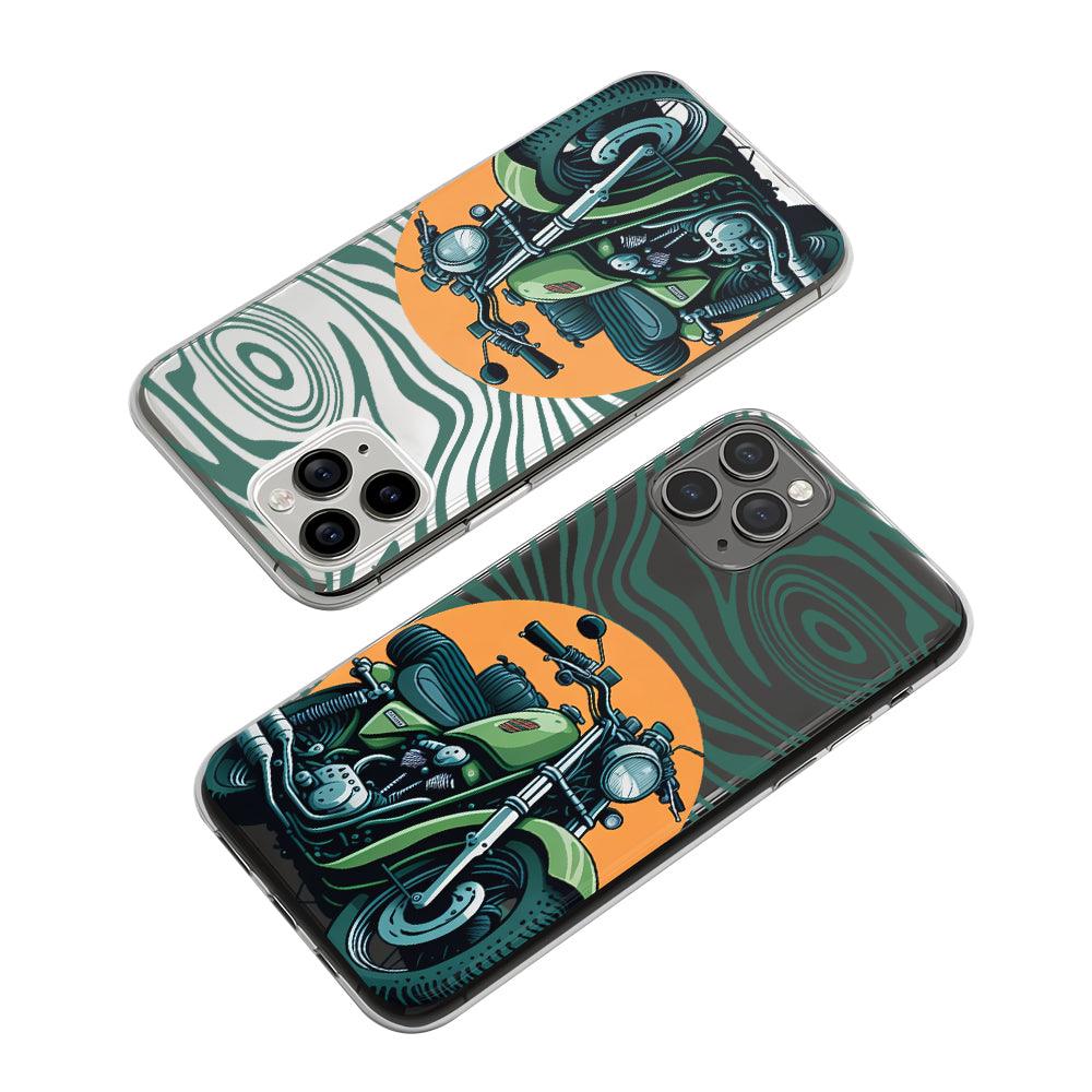 Motorcycle Ready to Start the Journey Clear Soft Case-Oxvistore