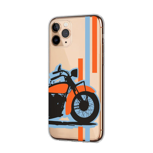 Motorcycle Shadows of Retro Clear Soft Case-Oxvistore