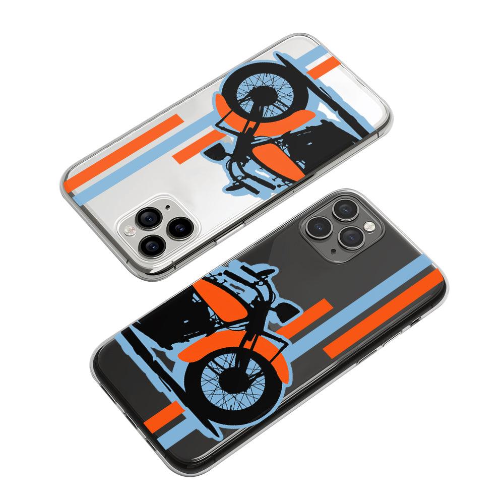 Motorcycle Shadows of Retro Clear Soft Case-Oxvistore