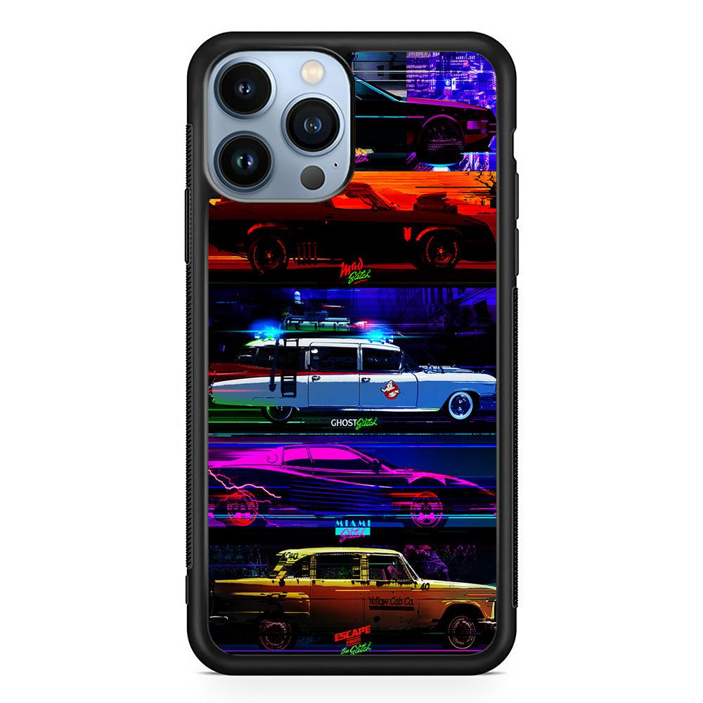 Muscle Car Vintage Retrowave 2D Rubber Phone Case-Black-Oxvistore
