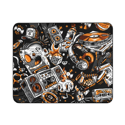 Music Graffiti Art Mouse Pads | Custom Mouse Pad with Non-Slip Rubber Base