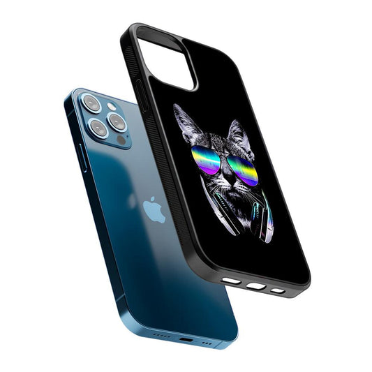 Music Lover Cat DJ 2D Rubber Phone Case-Oxvistore
