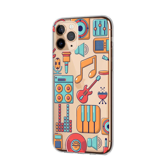 Music Recording Studio Equipment Clear Soft Case-Oxvistore
