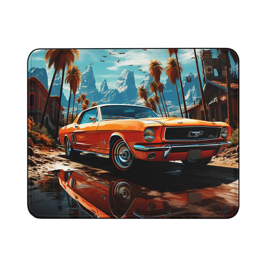 Mustang Exotic Retro Car Mouse Pads | Custom Mouse Pad with Non-Slip Rubber Base