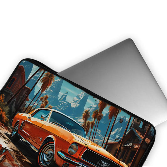 Mustang Exotic Retro Car Laptop Sleeve Protective Cover-Oxvistore