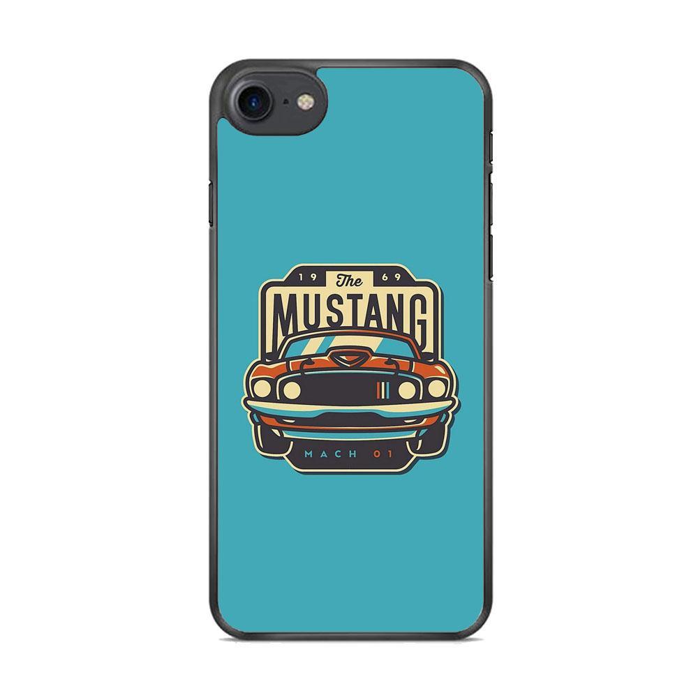 Mustang Mach 01 iPhone 7 Case-Rubber Black (2D Case)-Oxvistore