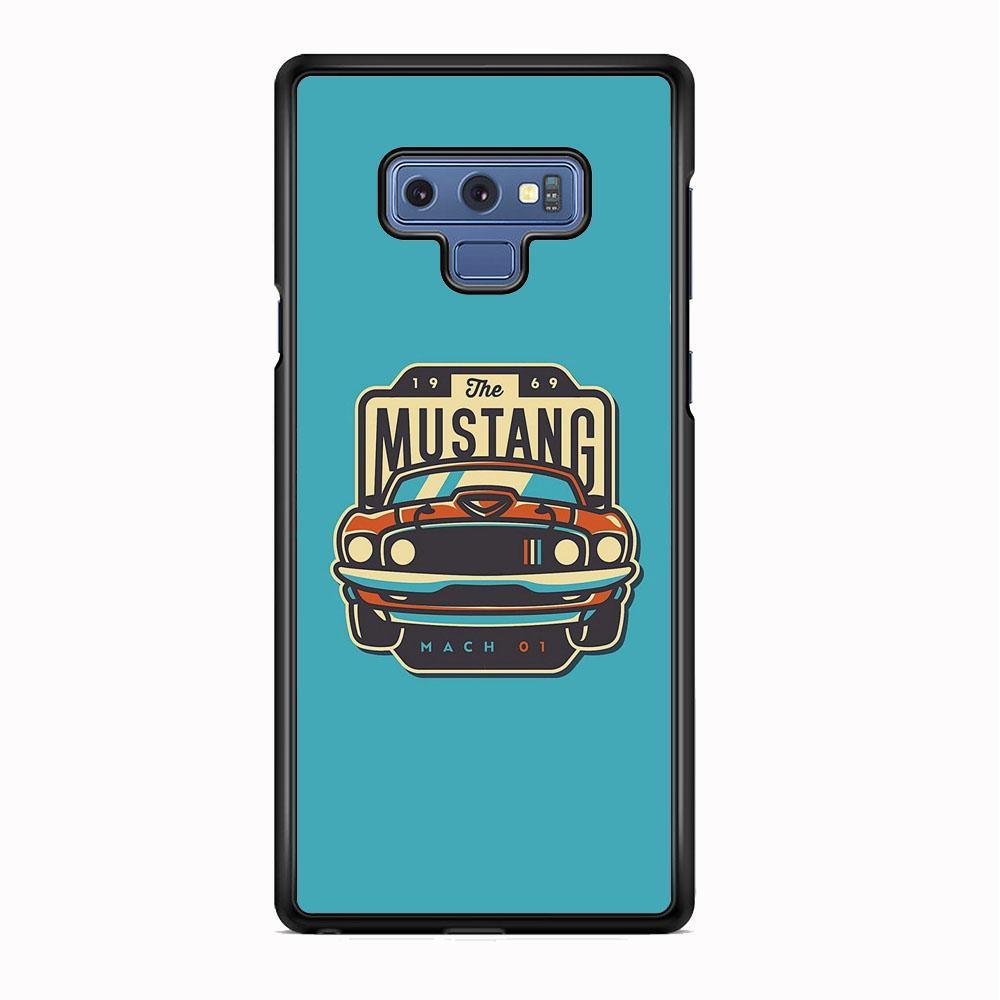 Mustang Mach 01 Samsung Galaxy Note 9 Case-Rubber Black (2D Case)-Oxvistore