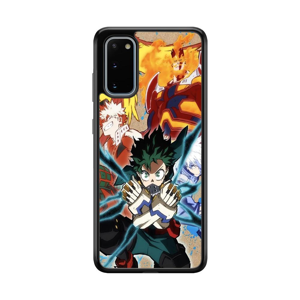 My Hero Academia Black Lightning Samsung Galaxy S20 Case-Rubber Black (2D Case)-Oxvistore
