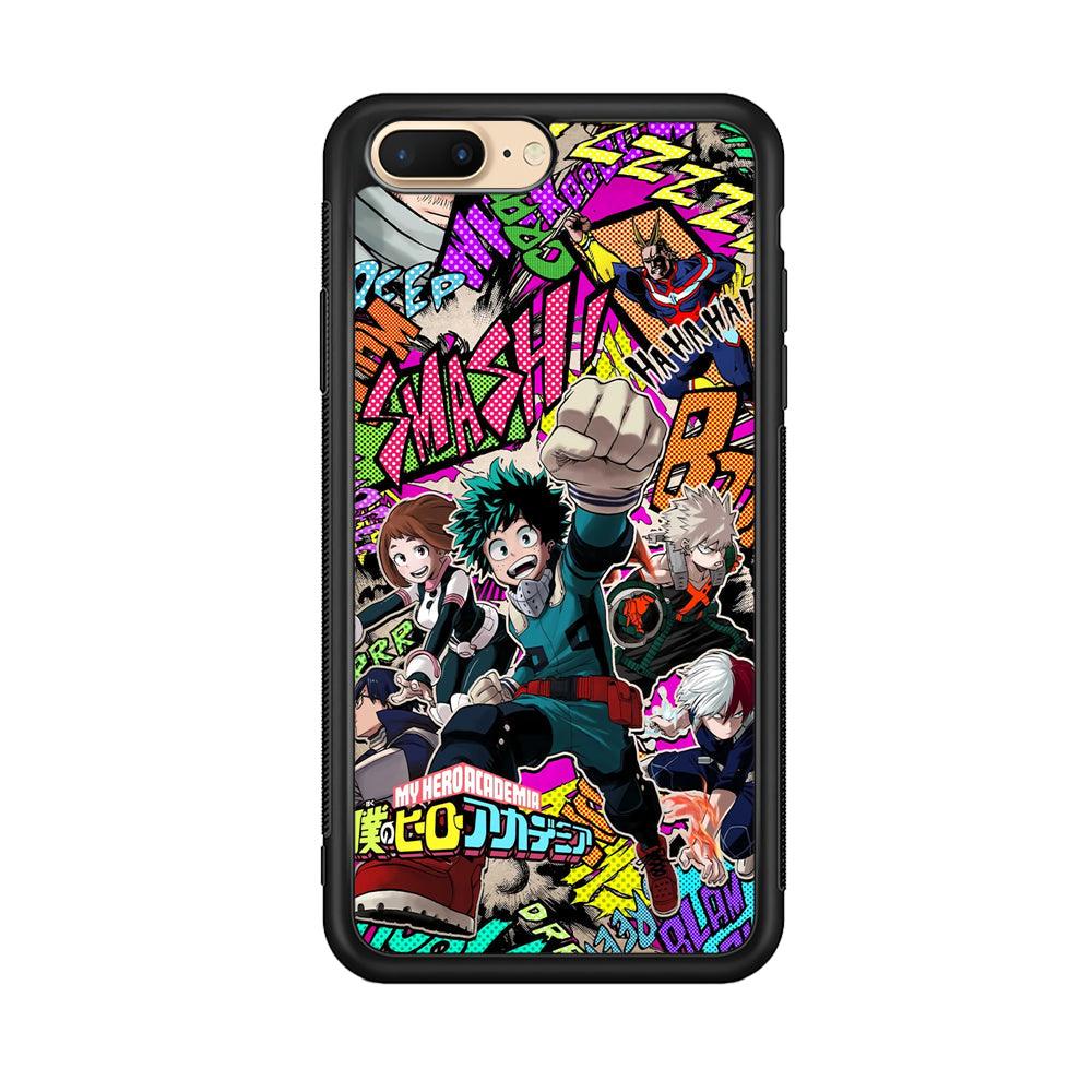 My Neighbor Totoro Family Playing Ground iPhone 8 Plus Case-Rubber Black (2D Case)-Oxvistore