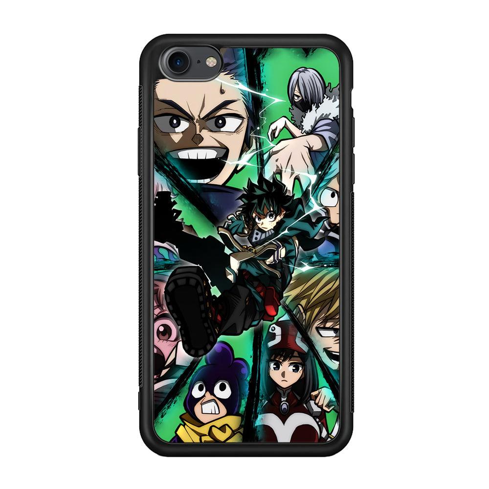 My Hero Academia a Reason to Fight iPhone 7 Case-Rubber Black (2D Case)-Oxvistore