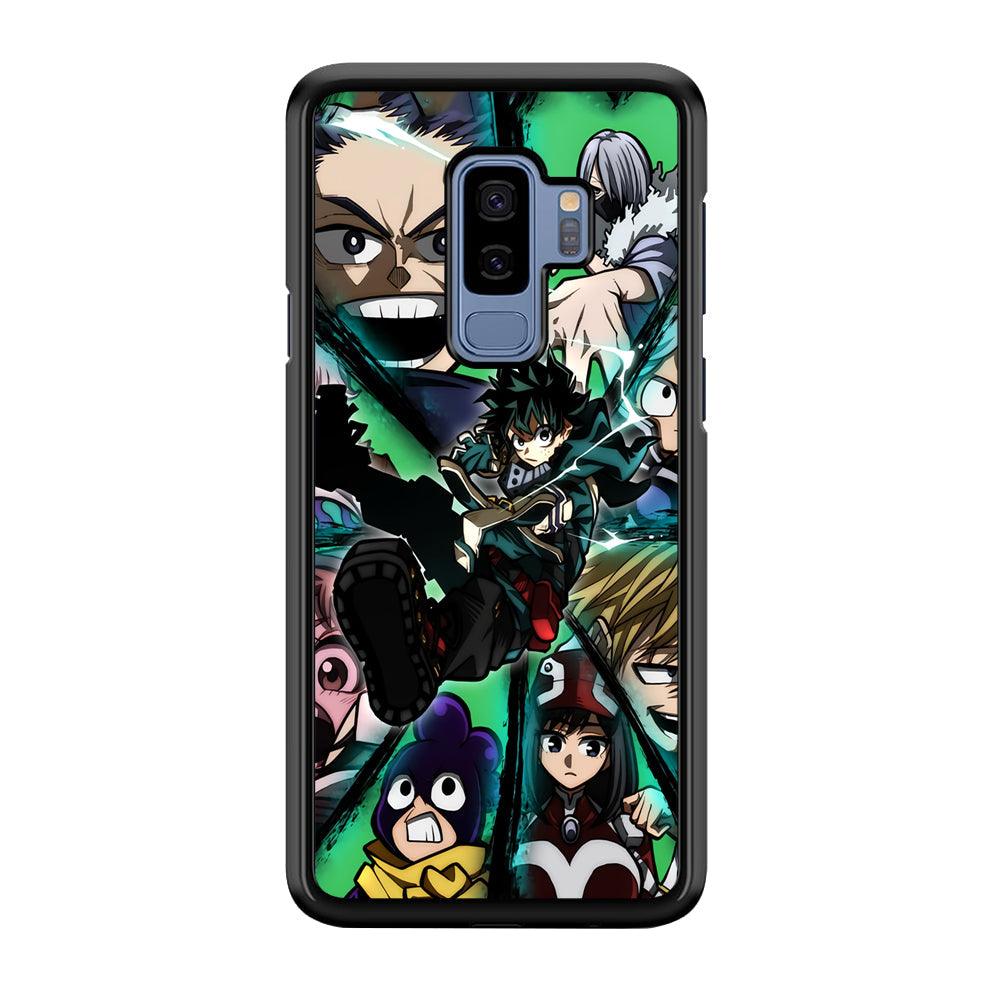 My Hero Academia a Reason to Fight Samsung Galaxy S9 Plus Case-Rubber Black (2D Case)-Oxvistore