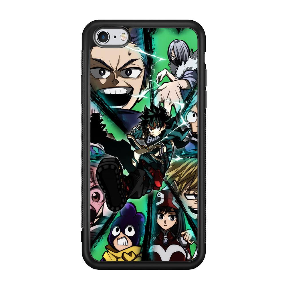 My Hero Academia a Reason to Fight iPhone 6 | 6s Case-Rubber Black (2D Case)-Oxvistore