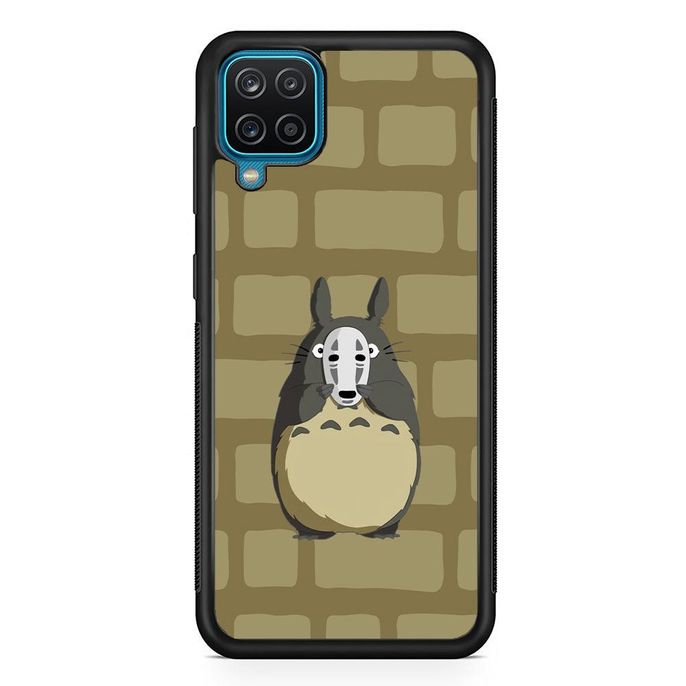 My Neighbor Totoro Iam not Here Samsung Galaxy A12 Case-Rubber Black (2D Case)-Oxvistore